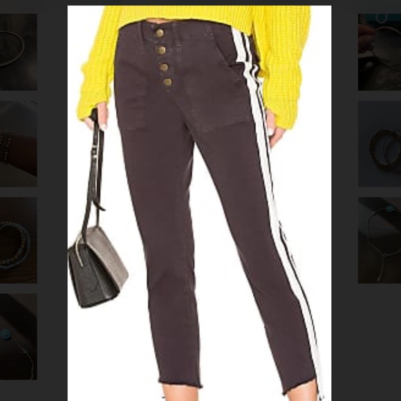 PAM & GELA stripe Step Hem pants 👖 - Picture 4 of 7